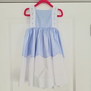 The Proper Peony, size 5 dress, blue and white